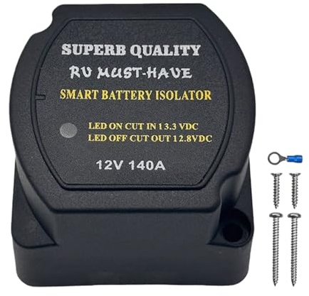 kaiop Battery Isolator 12V, Isolatore Accumulatore, Stabilizzatore di Prevenzione Protezione Sicurezza per Auto Moto Rimorchio Imbarcazioni