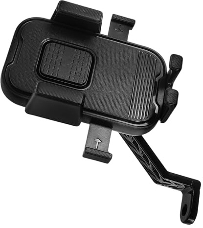 MOLUCKFU Robuster Fahrrad Handyhalter mit Metallbasis Verstellbarer Lenkerhalter Scooter Motorrad und Mountainbike Stoßfeste Navigationstasche ohne Werkzeug Sicherer Halt bei Hohen