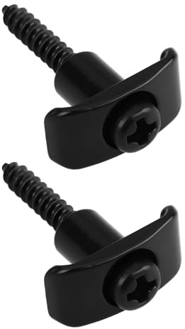 LT Easiyl 2pcs Black String Guides with Screws Compatible With Fender Stratocaster Compatible With Telecaster Guitars
