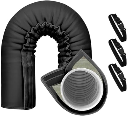 Xujemolp Funda de aislamiento para manguera de aire acondicionado, funda aislante de tubo de escape de ahorro de energía | Funda de aislamiento para manguera de aire acondicionado, para dormitorio