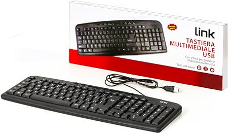 Link LKTAST05 Tastiera Multimedia USB [Layout Italiano]
