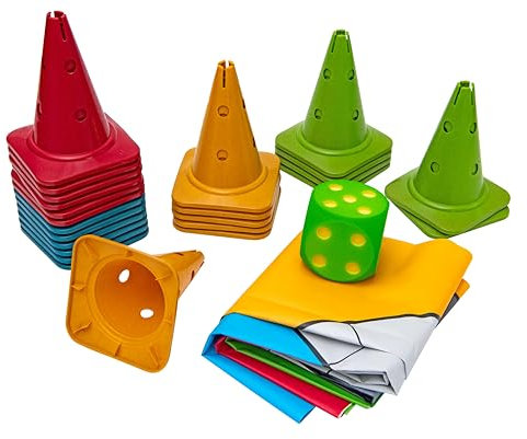 Betzold XXL-Outdoor-Hütchenspiel - treeNside-Kegel Schulhof Gesellschaftsspiel Kinder