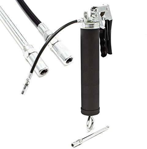 WilTec Pompe Graisse Manuelle Cartouches Graisse en Vrac Produit lubrifiant Presse Graisseur