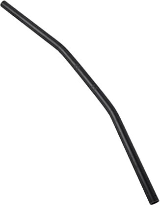 Elerose Guidon de courbure rétro de moto de 7/8 pouces 22MM guidon en acier noir argent montage universel pour la plupart des motos