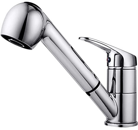 BONADE Rubinetto da Cucina Rimovibile Rubinetto per Lavabo Girevole a 360 ° Rubinetto da Cucina Estensibile Miscelatore Monocomando Rubinetto in Ottone