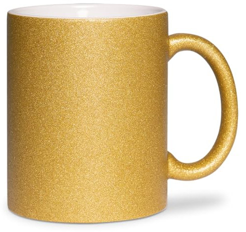 glitzertassen.de® | Tasse mit Glitzer | Glitzertasse in diversen Farben | Geschenkidee | Gold