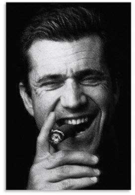 XIXILI Mel Gibson Classic Movie Poster Druck The Fine Arts Creative Poster Leinwand Art Poster und Wandkunst Bild Druck Modern Family Schlafzimmer Decor Poster 30 x 45 cm
