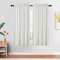 CAROMIO Cortinas de Panel Repelente al Agua Cortinas Modernas de Panel de Cocina con patrón en Relieve Cortinas Cortas para Ventanas pequeñas Cortina Corta, 2 x W 76 cm x H 114cm, Beige, Juego de 2