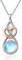 TANGPOET Celtic Knot Necklace 925 Sterling Silver Moonstone Necklace Irish Celtic Pendant Jewellery for Mum Daughter Ladies Mother Her Girls Girlfriend