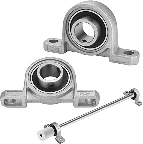 RECHCIGA 2 Stück Gehäuselager Vertikale Stehlager Zinklegierung Flanschlager 20mm Kugellager Lagerbock Welle Gehäuselager Wellenlager KP004 Einsatzlager für Achse Welle Maschine