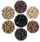 Kullke 500 Pcs 5.0mm Micro rings Silicone Lined Micro Rings Silicone Nano Beads for 0.7g/1.0g I Tip Stick Hair Extensions Micro Rings Silicone Nano Rings Beads 5.0mm #1 Black
