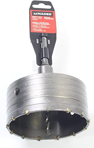 Mader Power Tools Sierra Corona, Punta Diamante, 120mm, con Broca Guia 95844