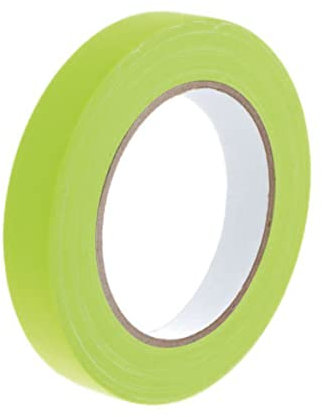 Dpm Tapes - Gaffer-Gewebeband - Beschichtetes PE-Gewebe, hohe Dicke, für Innen- und Außenbereiche, sehr klebend - für Kunst und Darstellungen, Beschilderung - 19 mm x 25 m (Neongelb)