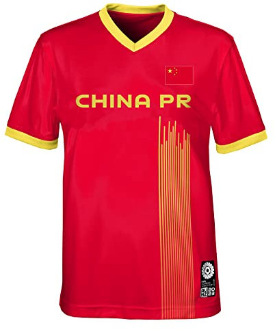 Official 2023 Women's Football World Cup Adult Team Shirt, China, Red, Medium