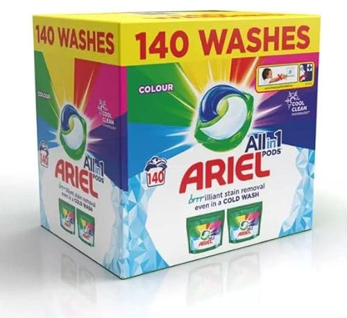 Ariel All in One Colour Pods, 140 Wash