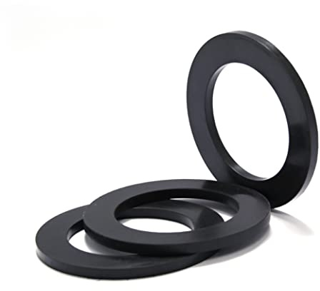 juntas planas fontaneria para conexiones de mangueras, arandelas de goma para grifos, junta filtro grifo ducha (44,5mmx35,5mm: grosor 3mm, 5 piezas)