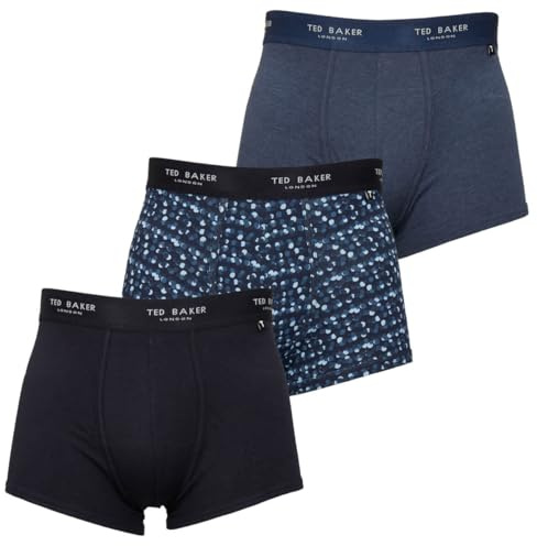 Ted Baker Herren 3-Pack Cotton Trunk Badehose (3er Pack)