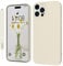 KKPIT iPhone 14 Pro Max Case Silicone 6.7 Inch, Ultra Slim Soft Gel Anti-Scratch,Microfiber Lining,Rubber Shockproof Case Cover iPhone 14 Pro Max,Vintage White