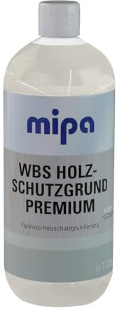 MIPA WBS Holzschutzgrund Premium seidenmatt/ 1L,farblos,Voranstrich,Lacke
