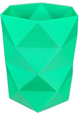 Pot à Crayon Écoresponsable – vert – Organisateur Polyvalent Bureau & Maquillage – Design Moderne et Durable – Fabrication Française en PLA Biodégradable