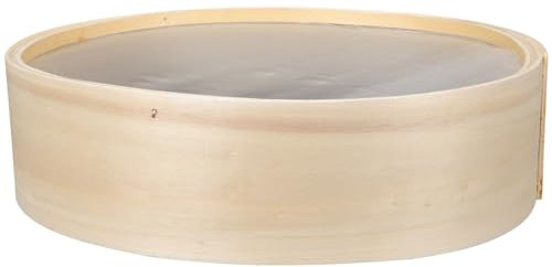 HOLIDYOYO Tamiz De Harina Redondo De Madera para Hornear Tamiz Manual De Azúcar En Polvo Tamiz De Harina Tamiz De Malla Fina Pasta Panadería Colador Utensilio De Cocina para Cocinar