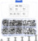 180 Piezas Tornillos Chicago, M4 M5 Tornillos de Encuadernación, Tornillo Remaches para Cuero, Tornillos Cinturón Remaches, Tornillos de Cabeza Cruzada Plana para DIY Libros Álbum de Recortes Bolsa