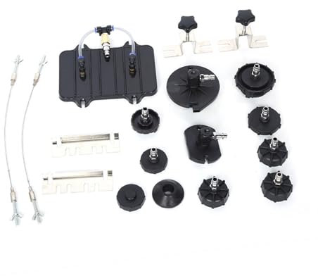 Brake Bleeder Adapter Kit 13 Piece Air Compressed Brake System Steel Quick Connect Caps Compatible with Most Vehicles