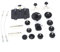 Brake Bleeder Adapter Kit 13 Piece Air Compressed Brake System Steel Quick Connect Caps Compatible with Most Vehicles