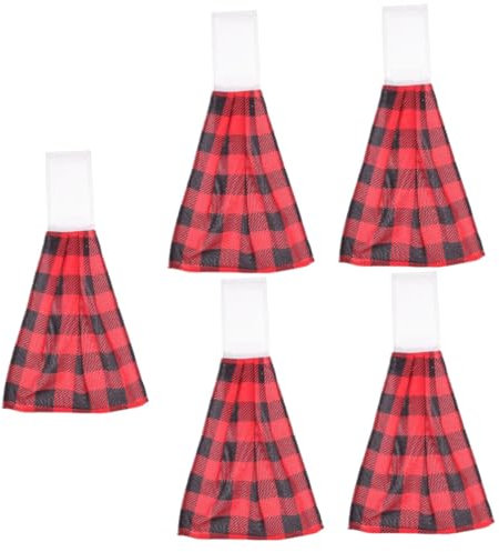 Cabilock 5St Weihnachten Handtuch saugfähige Handtücher Handhängende Handtücher im Cartoon-Stil Putzlappen tragbares Handtuch küchenhandtuch Handtücher hängen Handtücher für die Toilette