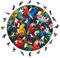 Iconic Puzzles – Colorful Parrots, fantasy animals, 100 % nachhaltiges Holzpuzzle, Geschenke für Kinder und Erwachsene, Größe S, 200 Teile