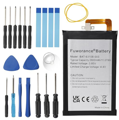 Fuworance 2900 mAh 3,85 V BAT-63108-003 Akku kompatibel mit Blackberry Mercury/KEYone, DTEK70, BBB100-6, BBB100-3, BBB100-2, BBB100-1 TD-LTE Smartphone, Lithium, 11,07 Wh