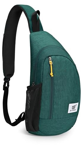 SKYSPER Brusttasche 9L Schultertasche Leichte Sling Bag Herren Klein Schulter Tasche Crossbody Backpack mit Anti-Diebstahl Umhängetasche für Wandern Reise