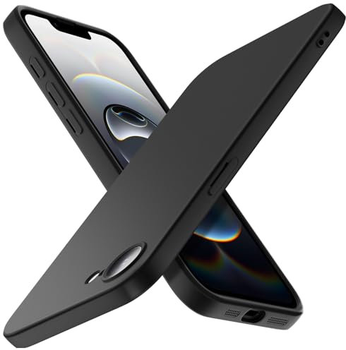 X-level für iPhone 16e Hülle, Dünn Handyhülle mit Seidig-Weicher Berühren, Soft Matt Case Anti-Kratzt Silikon Bumper Cover Stoßfest Schutzhülle Kompatibel mit iPhone 16e 6,1 Zoll, Schwarz