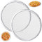 2 PCS Pizza Screen 13, plateau à pizza à mailles rondes en acier inoxydable pour four, tapis en maille de grill antiadhésif sans carto pour la cuisson, le barbecue et l'utilisation du restaurant