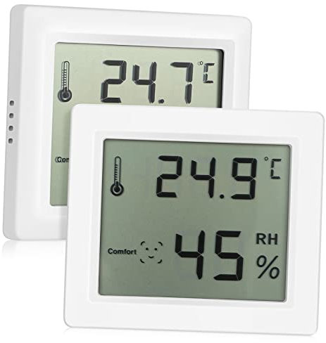 BESPORTBLE 2pezzi Termometro Igrometro Misuratore Umidità e Temperatura Strumento Misurazione Per Ambienti Domestici Termometro Per Igrometro Elettrico
