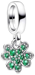 QOAUPO Damen Charm Anhänger aus 925 Sterling-Silber, Strukturierter und Medaillon charms,passend für europäische Armbänder und Halsketten（Z4）