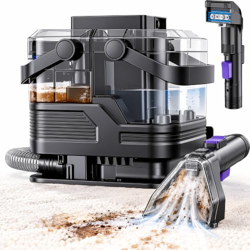 Steam Carpet Cleaner, Upholstery & Sofa Spot Cleaner Machine, 20KPa | Handheld Carpet Cleaner Machine With Steam & Hot Water, Car Seat Sofa Upholstery Cleaner, 500W Portable Spot Cleaner