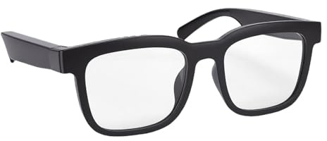Annadue Audio Smart Brille, IPX5 Wasserdicht, HiFi Sound, Bluetooth Audio Smart Brille mit Zwei Stereo Lautsprechern, Sprachunterstützungssteuerung, für Damen und Herren