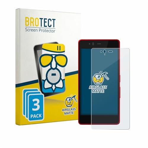 BROTECT Entspiegelungs Schutzglas für Fujitsu Arrows M04 (3 Stück) Schutzfolie Panzer Glas Matt [Extrem Kratzfest 9H, Anti-Reflex, Anti-Fingerprint]