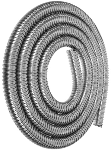 Gaine de Protection en Acier Inoxydable Flexible Câble Électrique | Tube Métallique Souple, Résistant à L’abrasion, Usage Maison et Tv, Protection Longue Durée