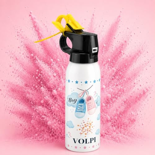 Estintore Gender Reveal Rosa a Polvere Colorata – Effetto Nuvola di Fumo Rosa Intenso per Baby Shower, Festa Rivelazione Sesso, Ideale per Eventi e Annuncio Nascita, Confezione da 2 Pezzi
