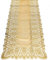 Kersten WER-2005 Outdoor-Tischläufer abwischbar wetterfest 'Vinyl Lace' 40x150cm · Gold