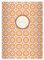 Kartenkaufrausch 2 Coole 70er Jahre Blumen DIN A5 Schulhefte, Schreibhefte mit Blüten Muster in orange Lineatur 6 (blanko Heft)