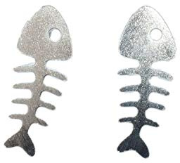 Miniblings Fischgräten Fisch Ohrstecker Fishbone Gräte Katze | Ohrschmuck aus eigener Fertigung in Berlin, ein Stück mit Persönlichkeit