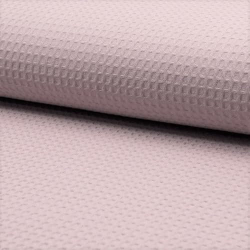 Craftine Tissu Nid d'abeille Vieux Rose pâle x50cm