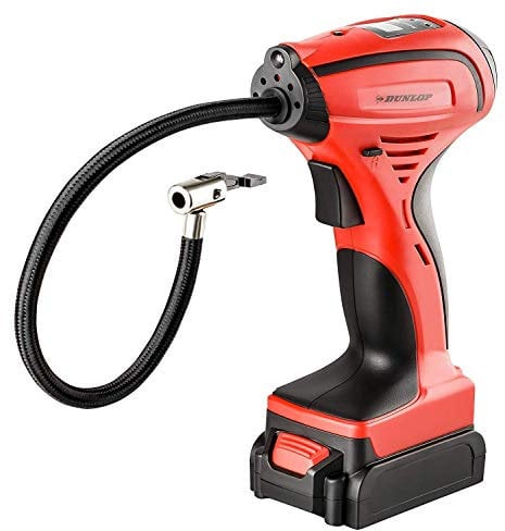 Dunlop Automotive 10214 Mini compressore, Rosso/Nero, 24x15x7cm
