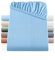 BaSaTex Bio Jersey Spannbettlaken 180x200 cm - Spannbetttuch aus 100% Bio Baumwolle GOTS-Zertifiziert - 180x200-200x200 cm - Farbe: Rauchblau