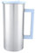 Jarra de agua de 64 oz con tapa hermética, aislamiento térmico de acero inoxidable Anti-escaldado Jarra de bebidas de fácil consumo para fiesta de restaurante de cocina(Azul)