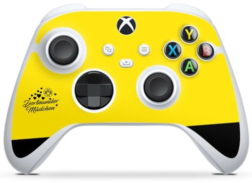 DeinDesign Skin kompatibel mit Microsoft Xbox Series S Controller Folie Sticker BVB Borussia Dortmund Dortmunder Mädchen