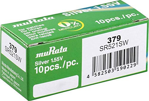 Murata SR521SW-PBWW Knopfzelle 379 Silberoxid 16 mAh 1.55V 10St.